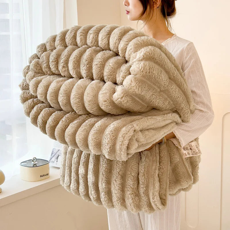 Warm Flannel Multifunctional Blanket